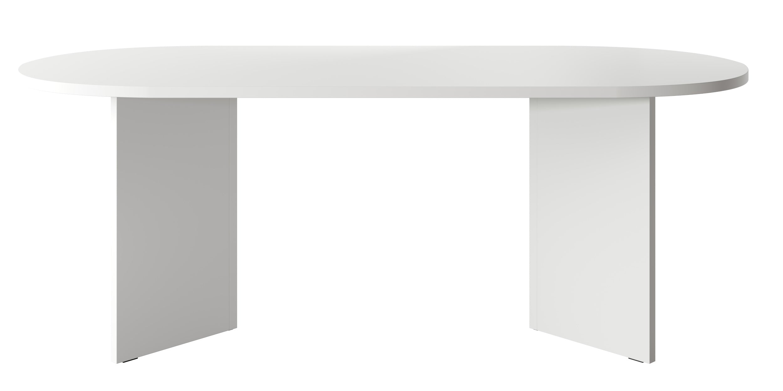 Ovaler Esszimmertisch Ovo 204 cm weiß