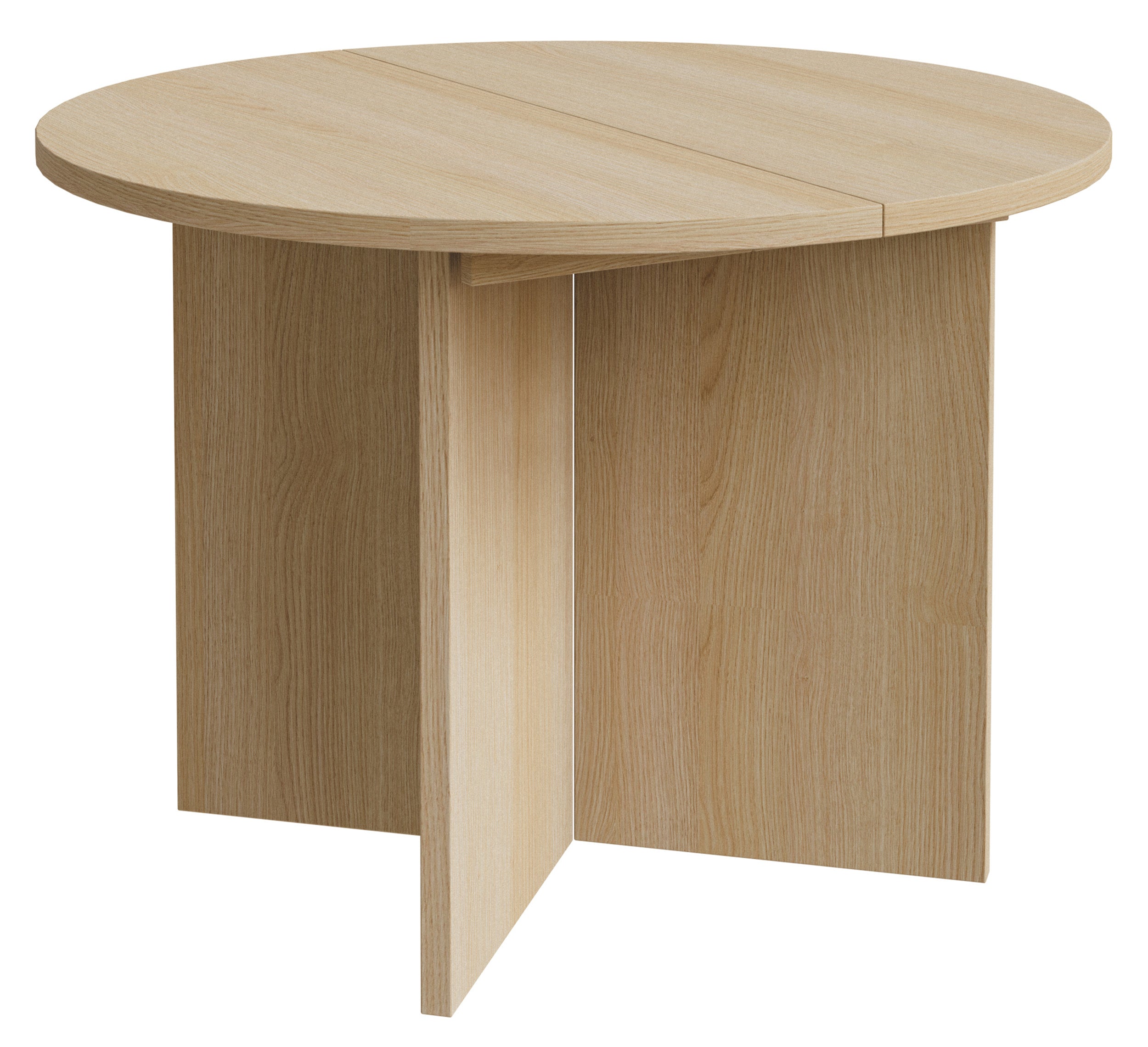 Ausziehbarer Esstisch Ovo rund 110-190x110 cm Lindberg Eiche