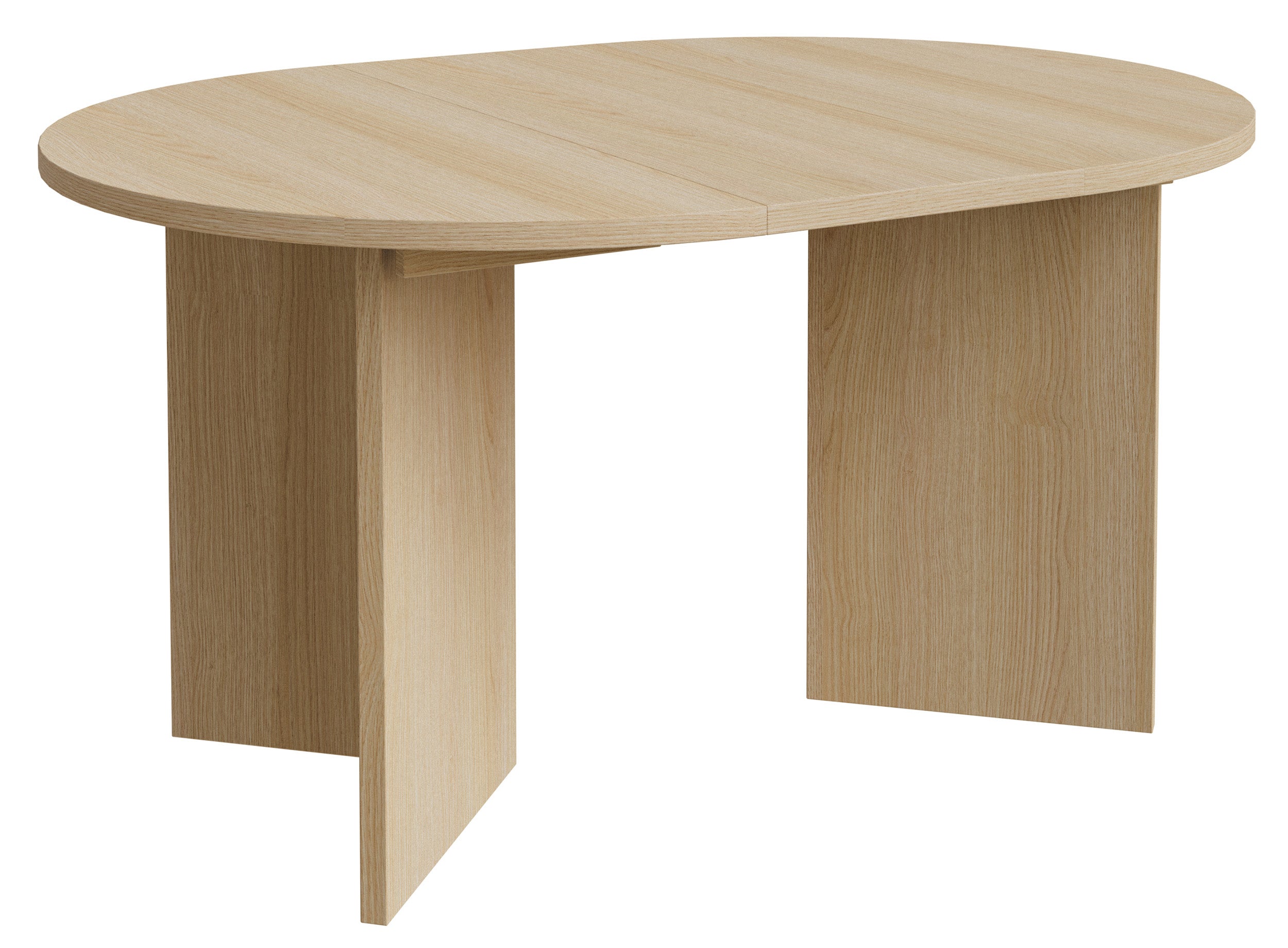 Ausziehbarer Esstisch Ovo rund 110-190x110 cm Lindberg Eiche