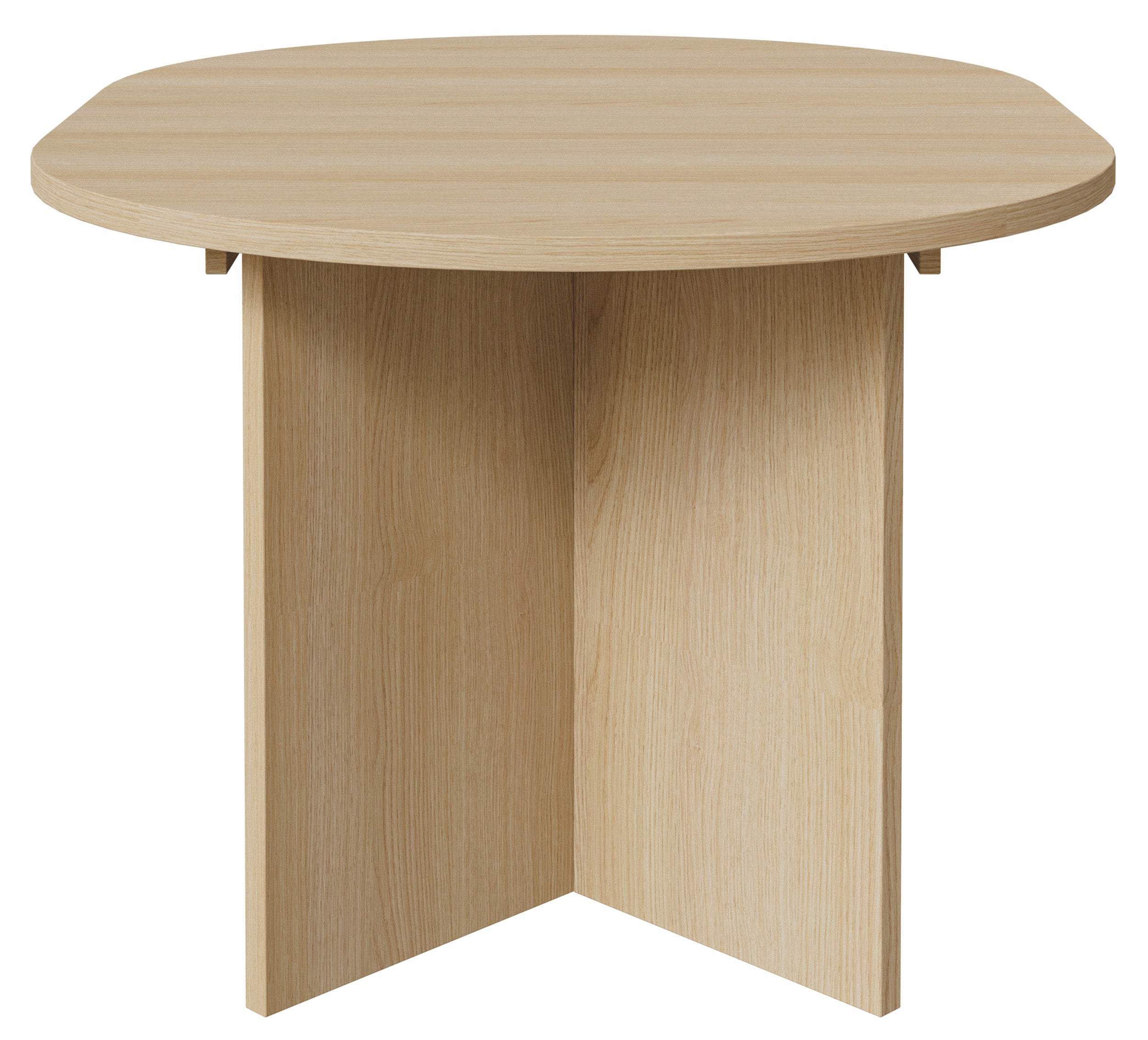 Ausziehbarer Esstisch Ovo rund 110-190x110 cm Lindberg Eiche