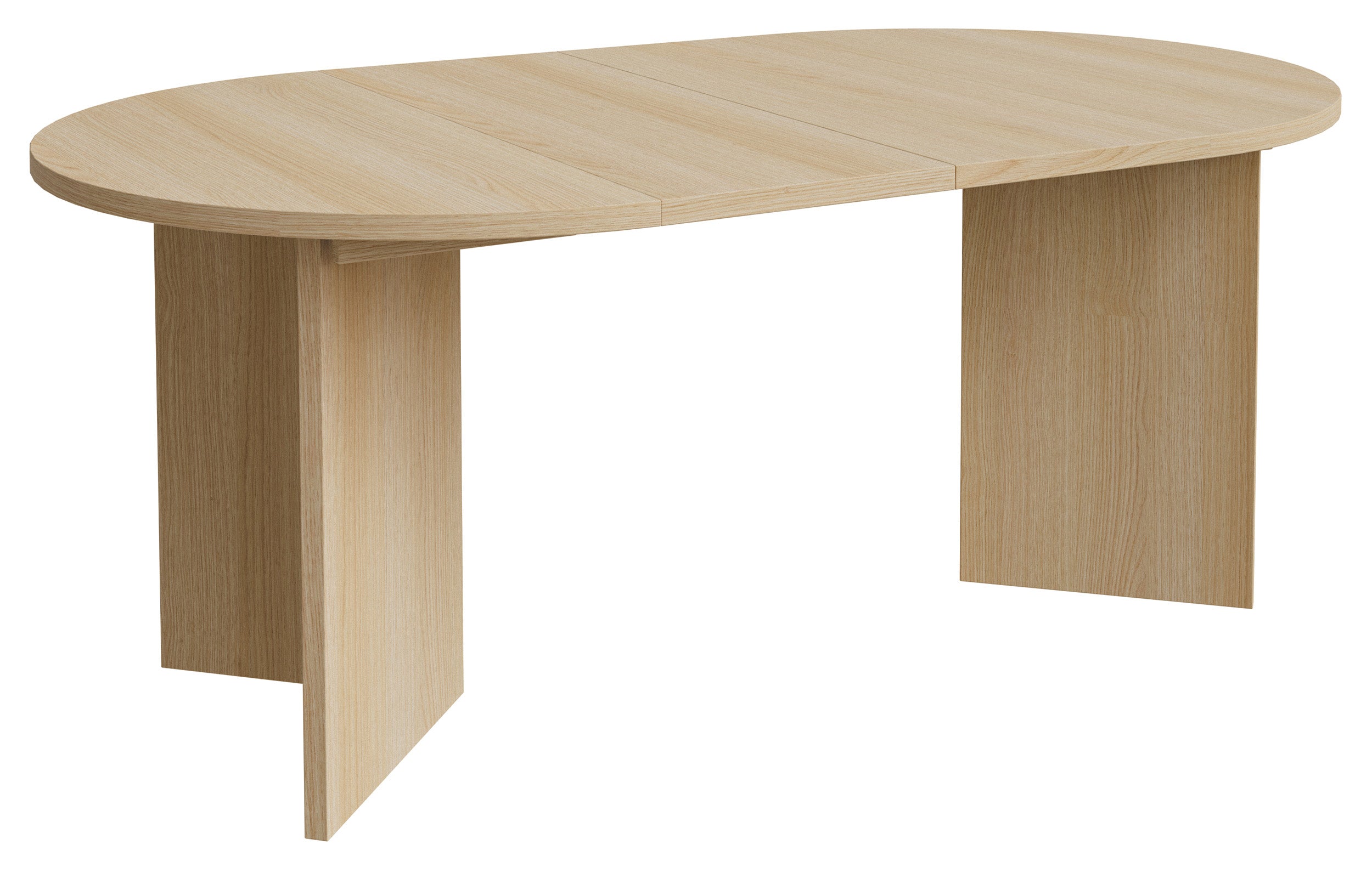 Ausziehbarer Esstisch Ovo rund 110-190x110 cm Lindberg Eiche