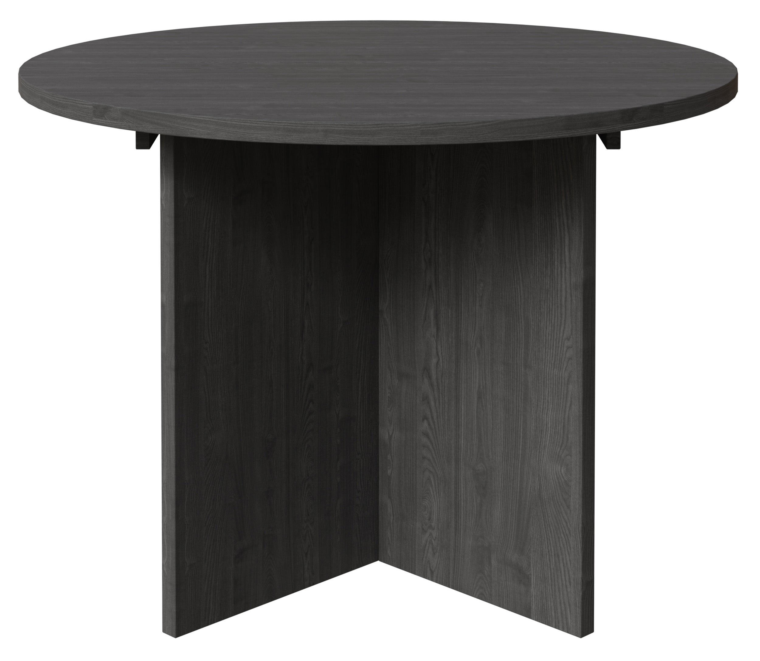 Ausziehbarer Esstisch Ovo rund 110-190x110 cm Esche Portland