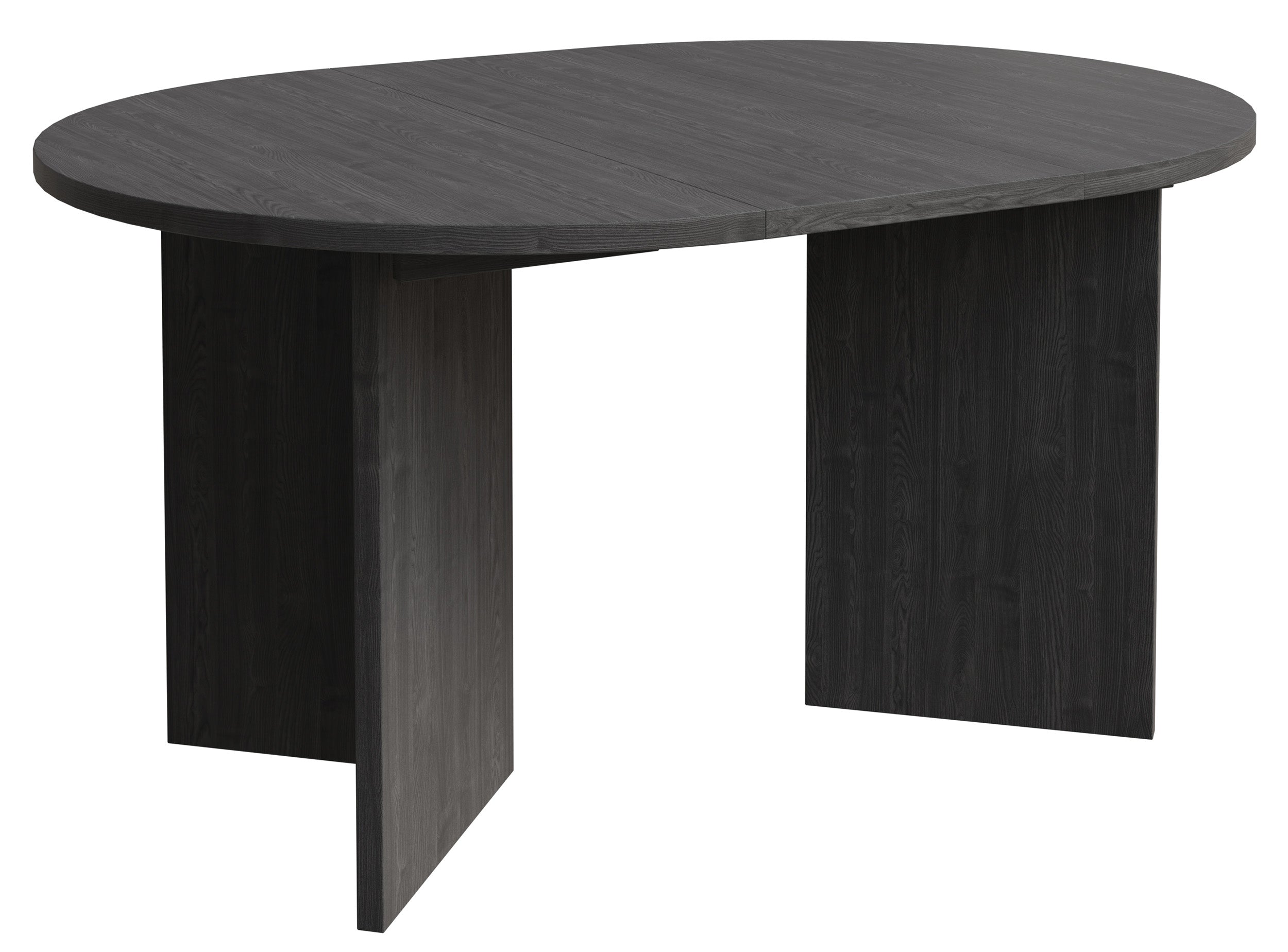 Ausziehbarer Esstisch Ovo rund 110-190x110 cm Esche Portland