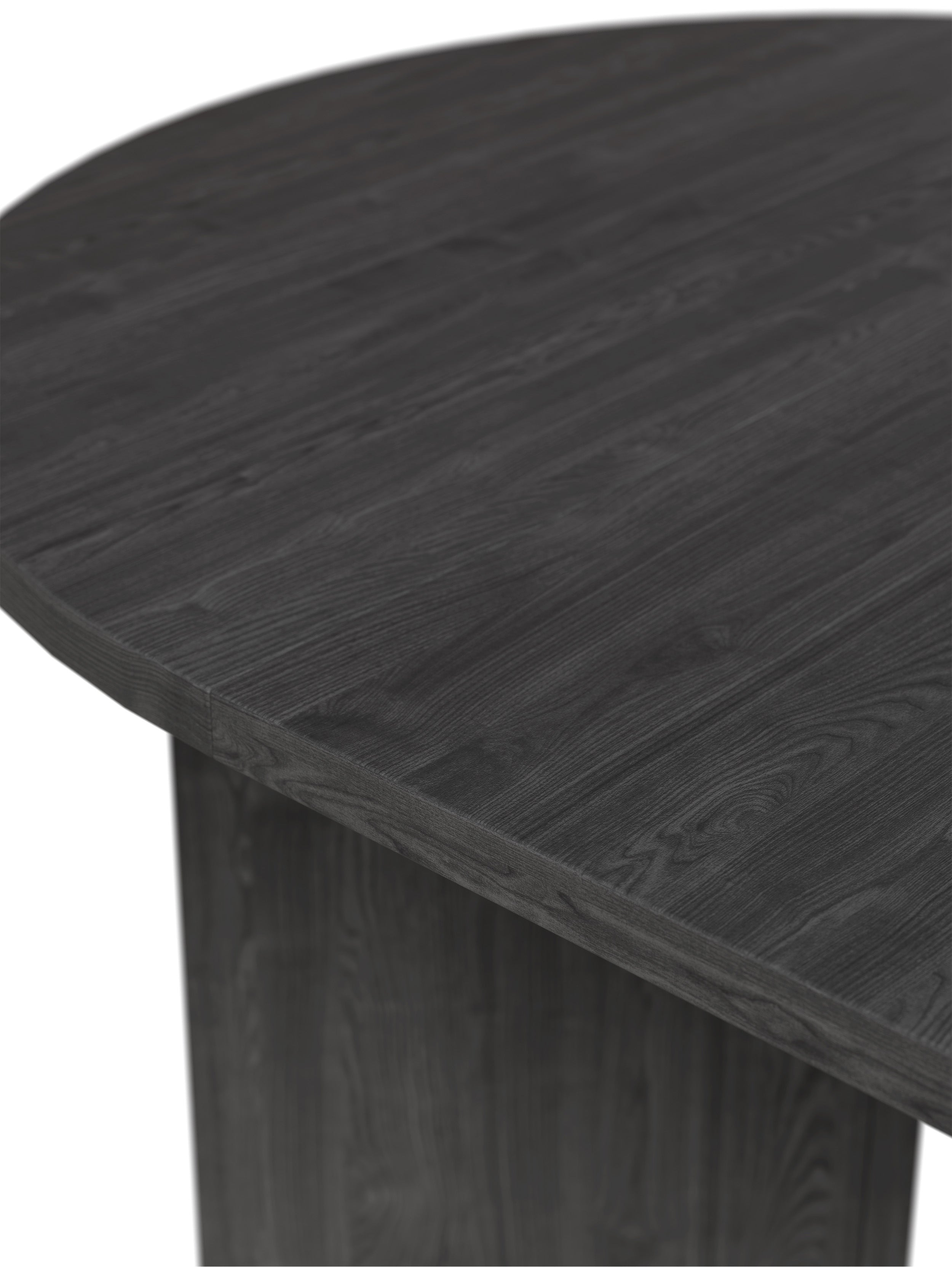 Ausziehbarer Esstisch Ovo rund 110-190x110 cm Esche Portland