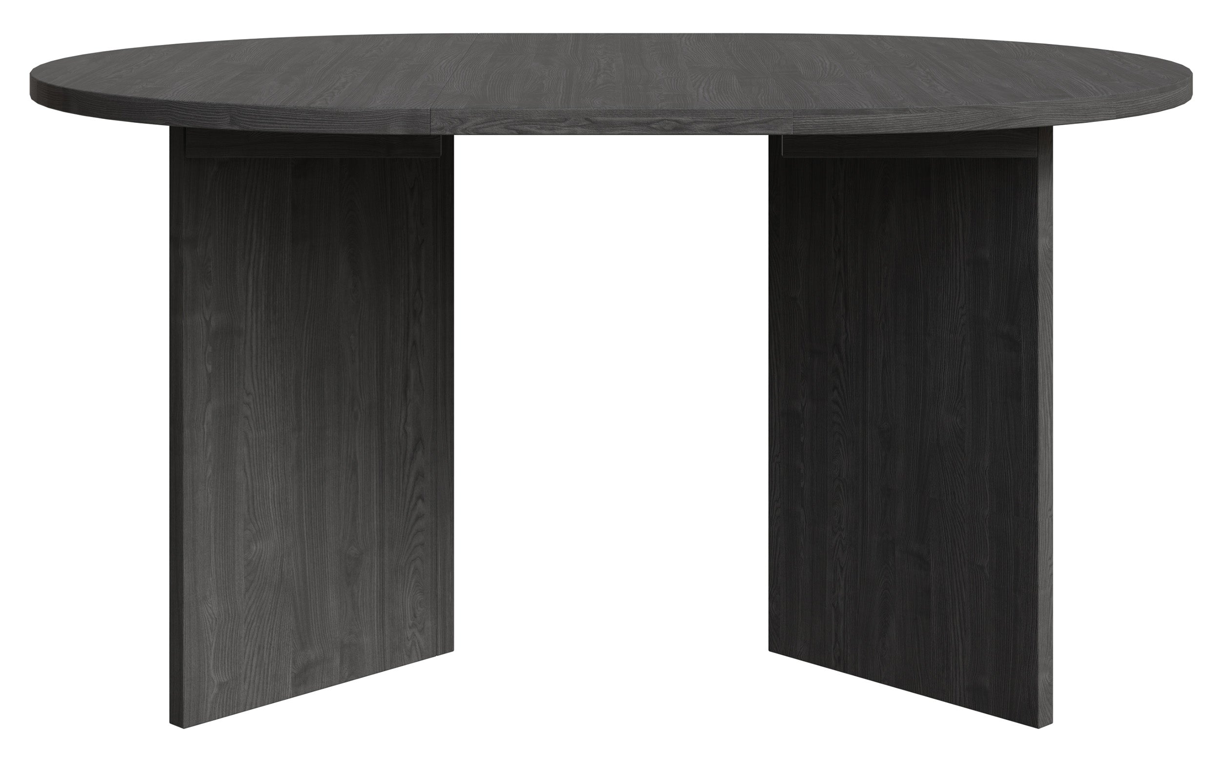 Ausziehbarer Esstisch Ovo rund 110-190x110 cm Esche Portland