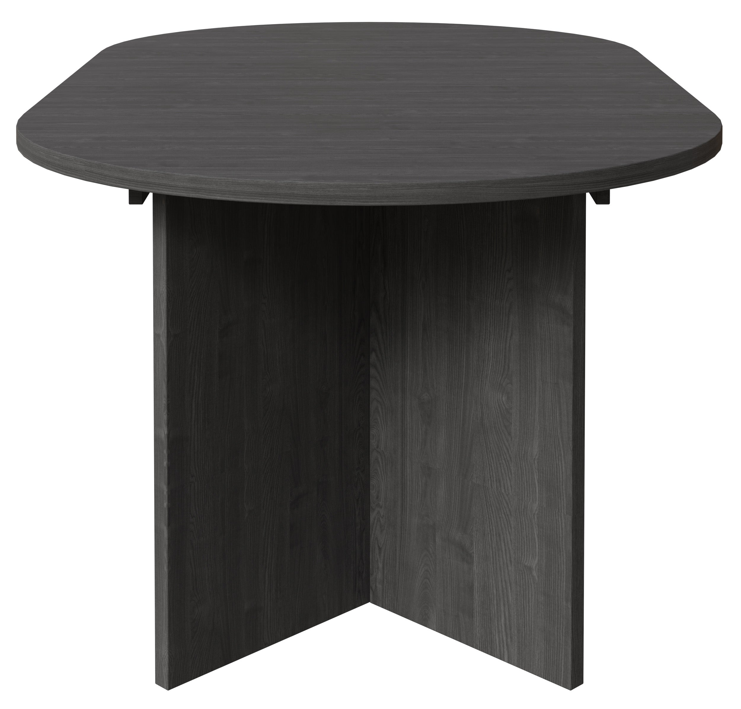 Ausziehbarer Esstisch Ovo rund 110-190x110 cm Esche Portland