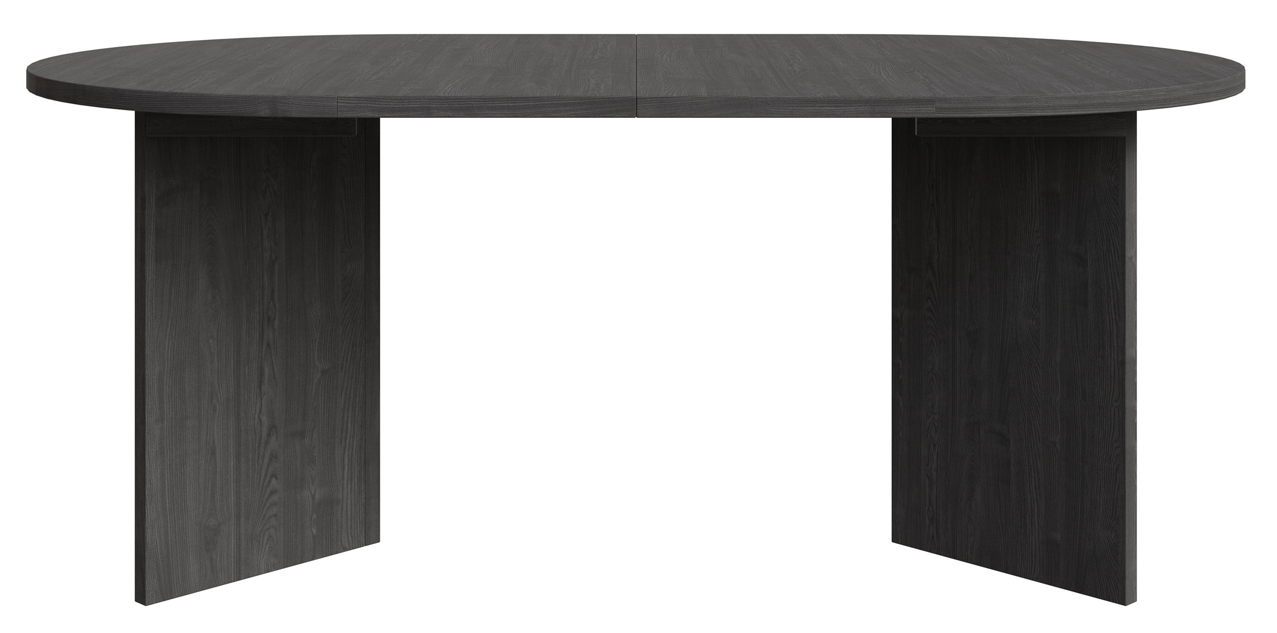 Ausziehbarer Esstisch Ovo rund 110-190x110 cm Esche Portland
