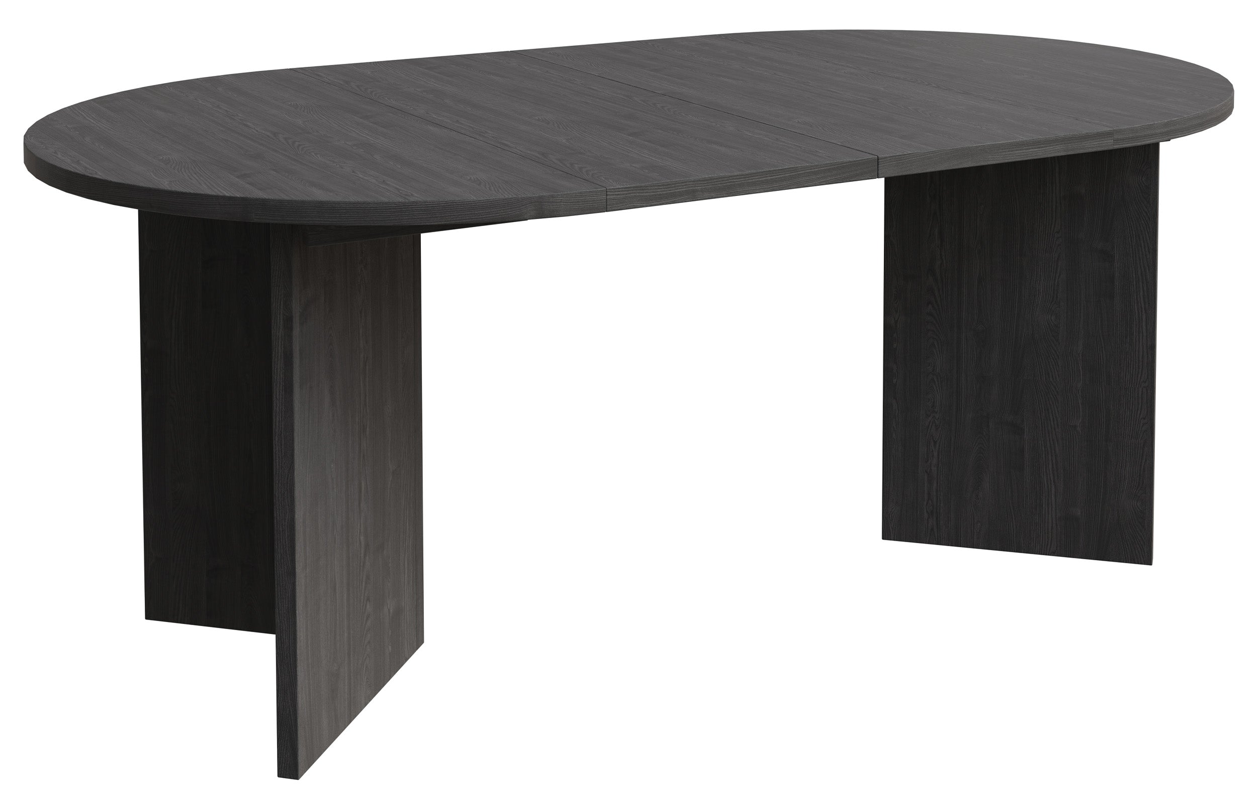 Ausziehbarer Esstisch Ovo rund 110-190x110 cm Esche Portland
