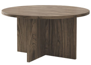 Runder Couchtisch Ovo 76 cm Wisconsin-Nussbaum