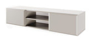 Hängender TV-Schrank Chocolated mit zwei Türen und Nische, 137 cm, sandbeige