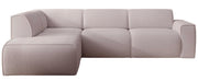 Ecksofa Bouvi L-förmig mit linker Armlehne, beige Bouclé