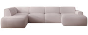 Ecksofa Bouvi U-förmig linksseitig beige Bouclé