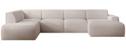 Ecksofa Bouvi U-förmig linksseitig hellbeige Bouclé