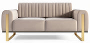 Zweisitziges Sofa Parissa, beige Samt