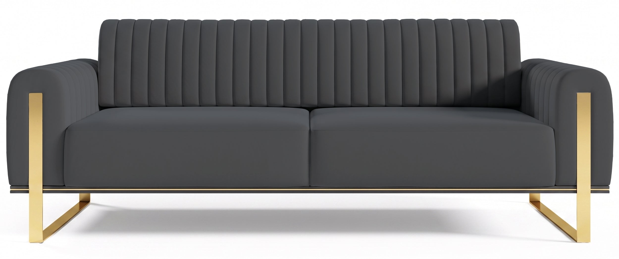 Dreisitziges Sofa Parissa, grauer Samt