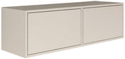 Hängender TV-Schrank Framme mit zwei Klappen, 100 cm, Kaschmir