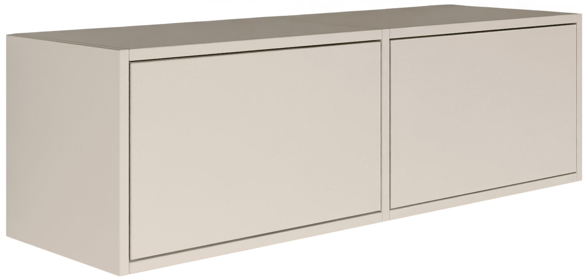 Hängender TV-Schrank Framme mit zwei Klappen, 100 cm, Kaschmir