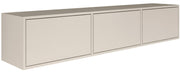 Hängender TV-Schrank Framme mit drei Klappen, 150 cm, Kaschmir