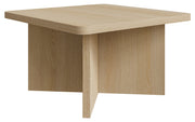 Quadratischer Kaffeetisch Qubeo 60 cm, geölte Eiche