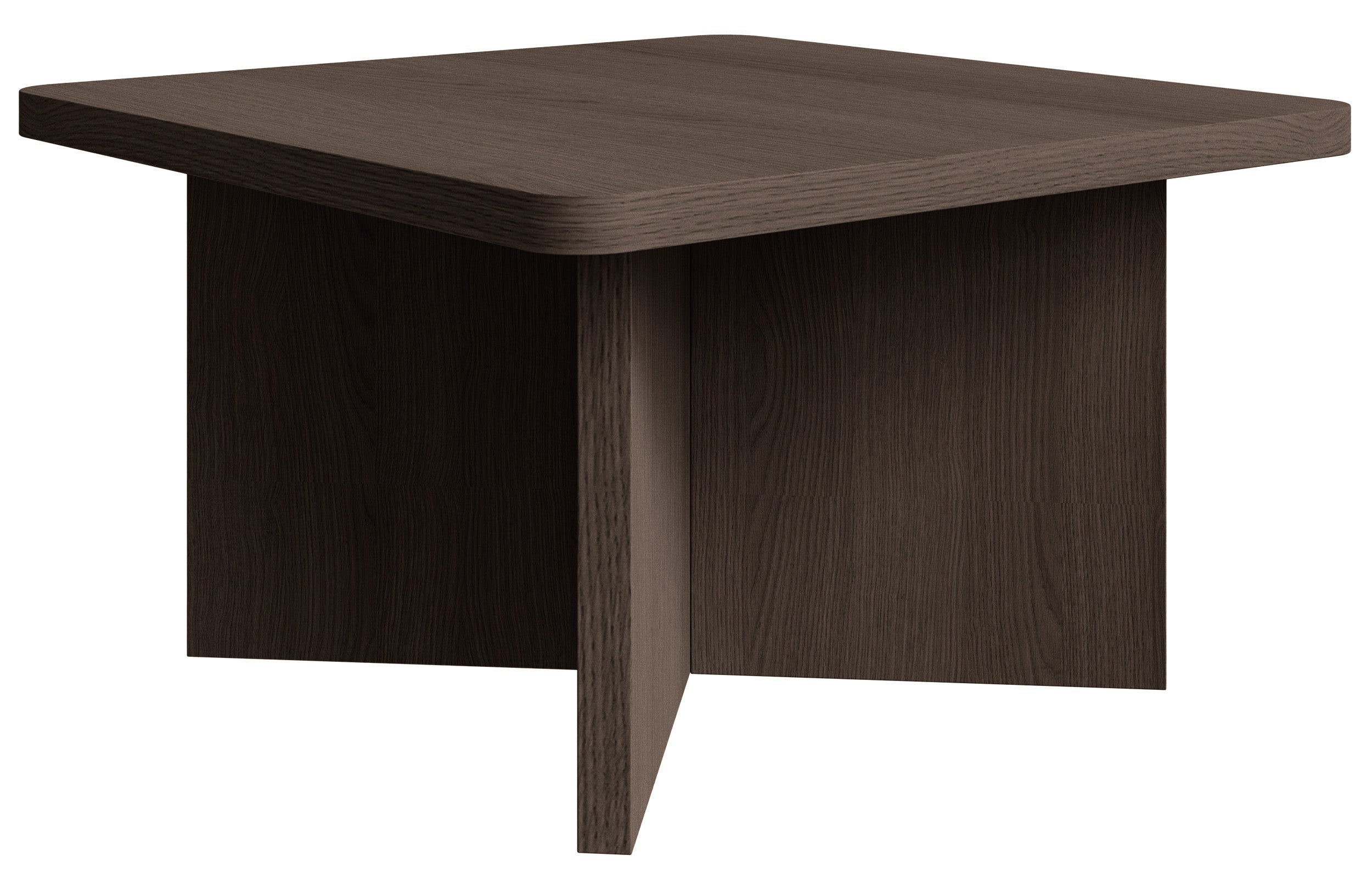 Quadratischer Couchtisch Qubeo 60 cm Esche Prestige Bronze