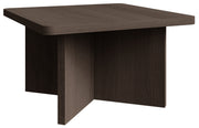 Quadratischer Couchtisch Qubeo 60 cm Esche Prestige Bronze