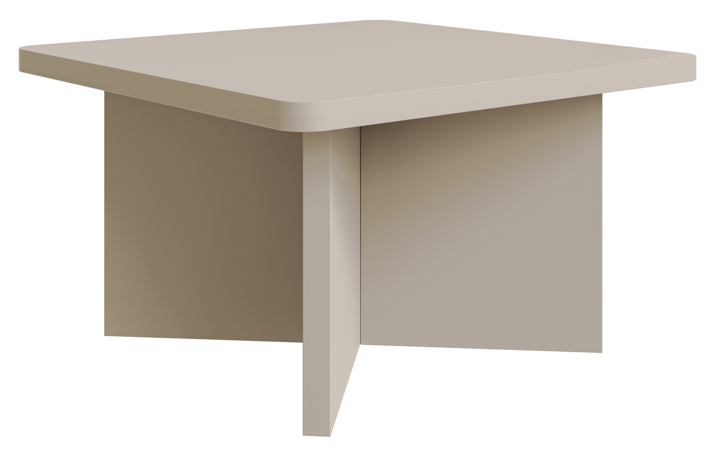 Quadratischer Couchtisch Qubeo 60 cm Kaschmir