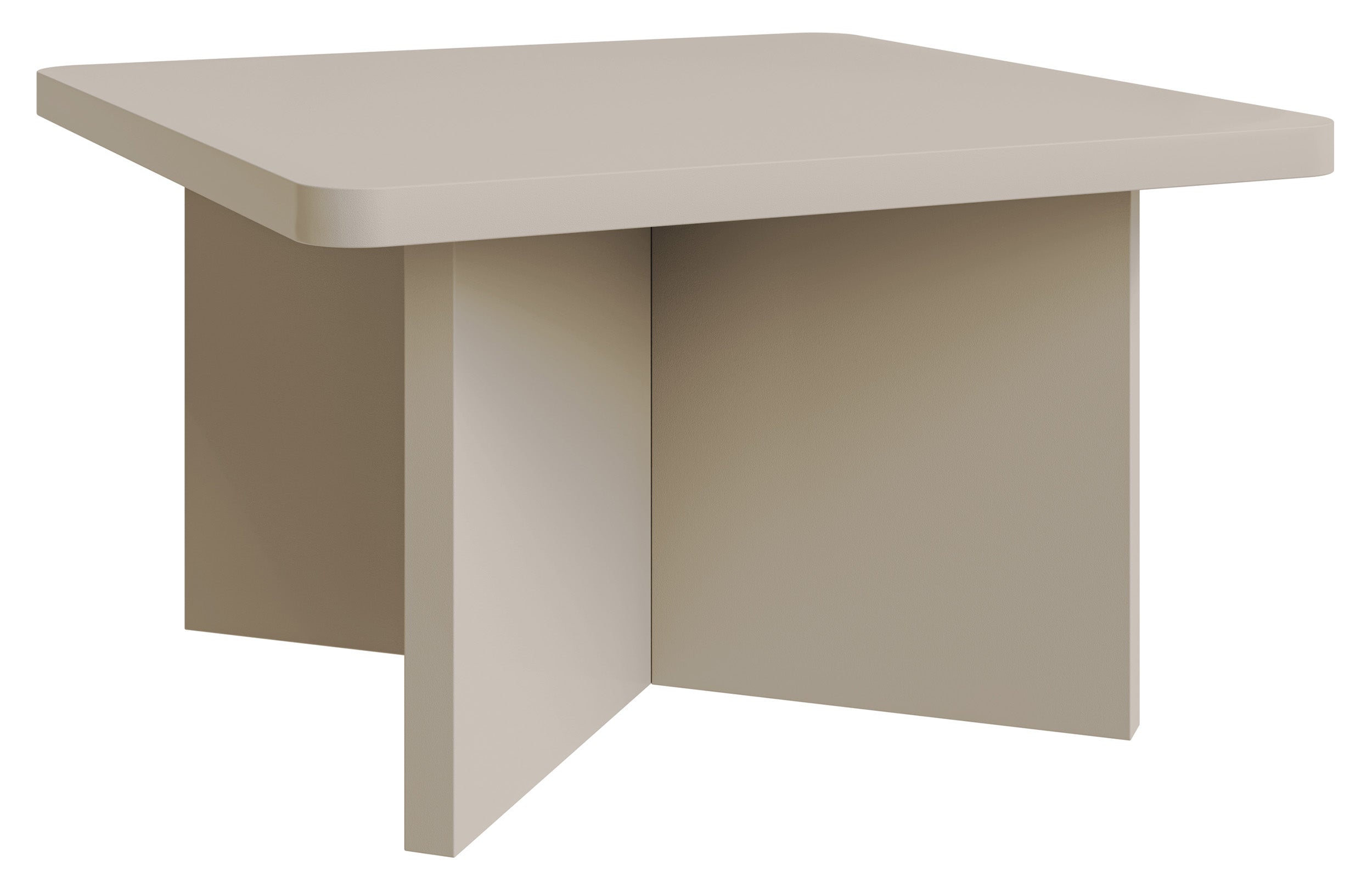 Quadratischer Couchtisch Qubeo 60 cm Kaschmir