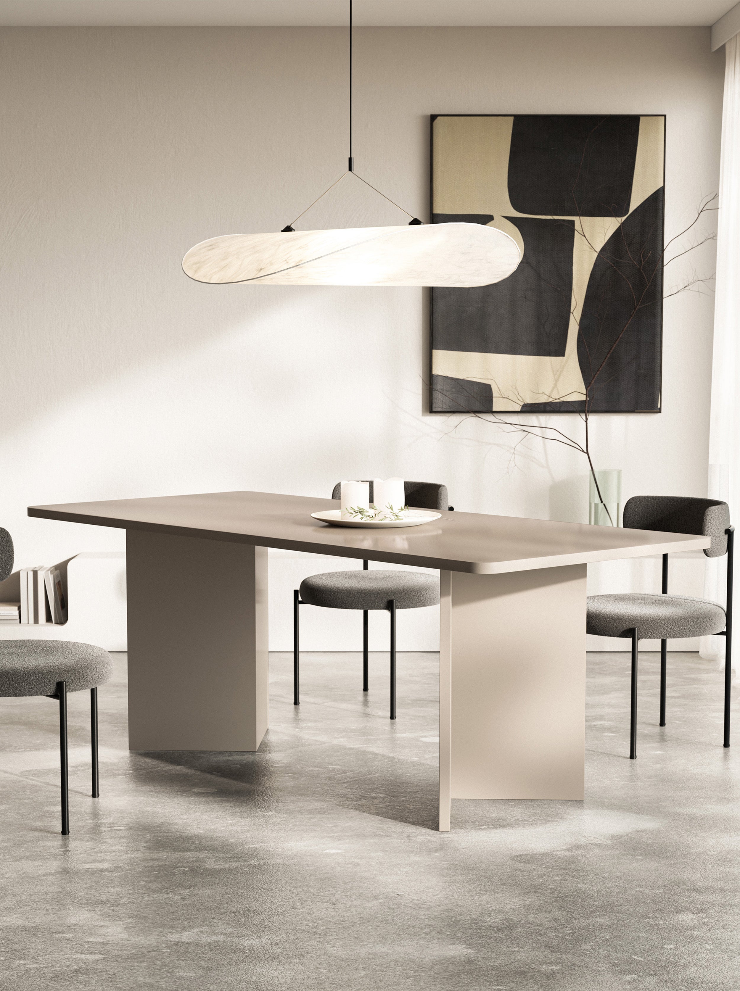 Esstisch Qubeo 204x90 cm Kaschmir