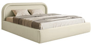 Polsterbett 180x200 cm Ruvi mit Stauraum, beige Chenille