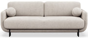 Dreisitziges ausklappbares Sofa Ovals in hellbeigem Flechtmuster