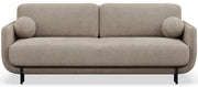 Ausziehbare Dreisitzer-Couch Ovals in Beige, Flechtoptik