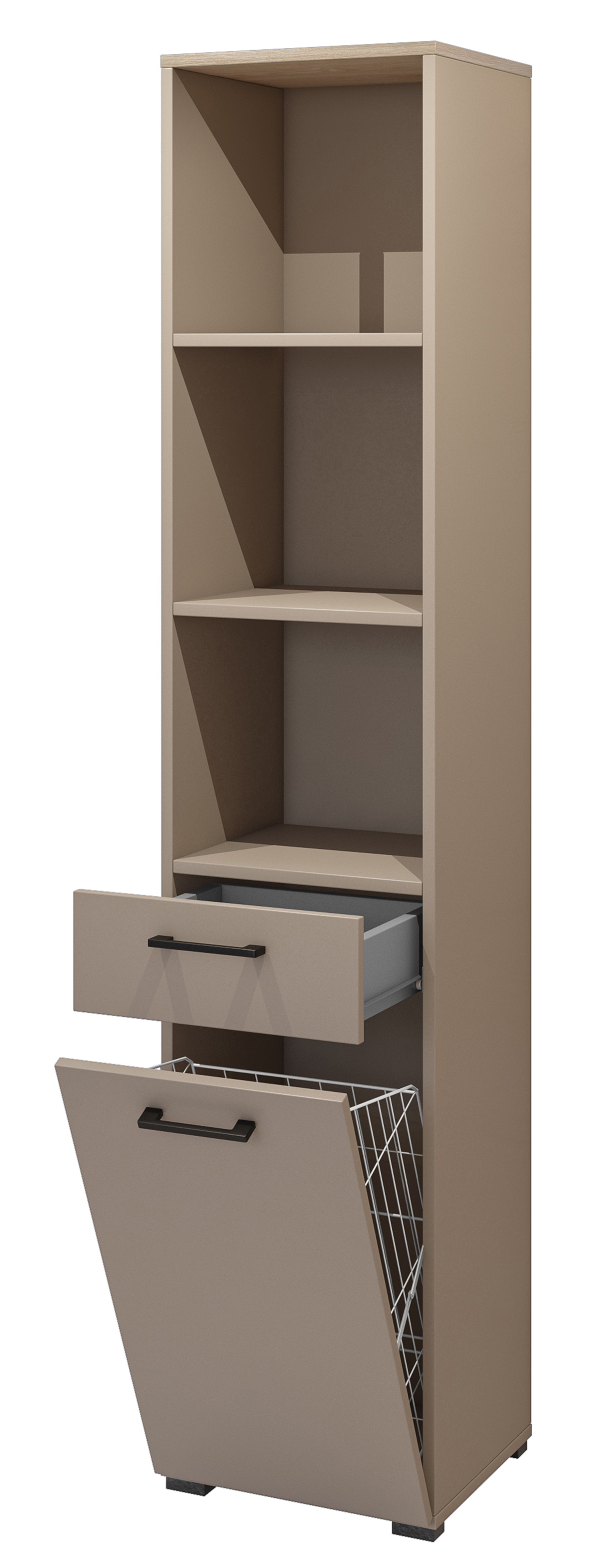 Badschrank Rosa congo/geölte Eiche