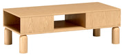 Sanden Couchtisch mit Schublade 50x110 cm Eiche Bookmatch