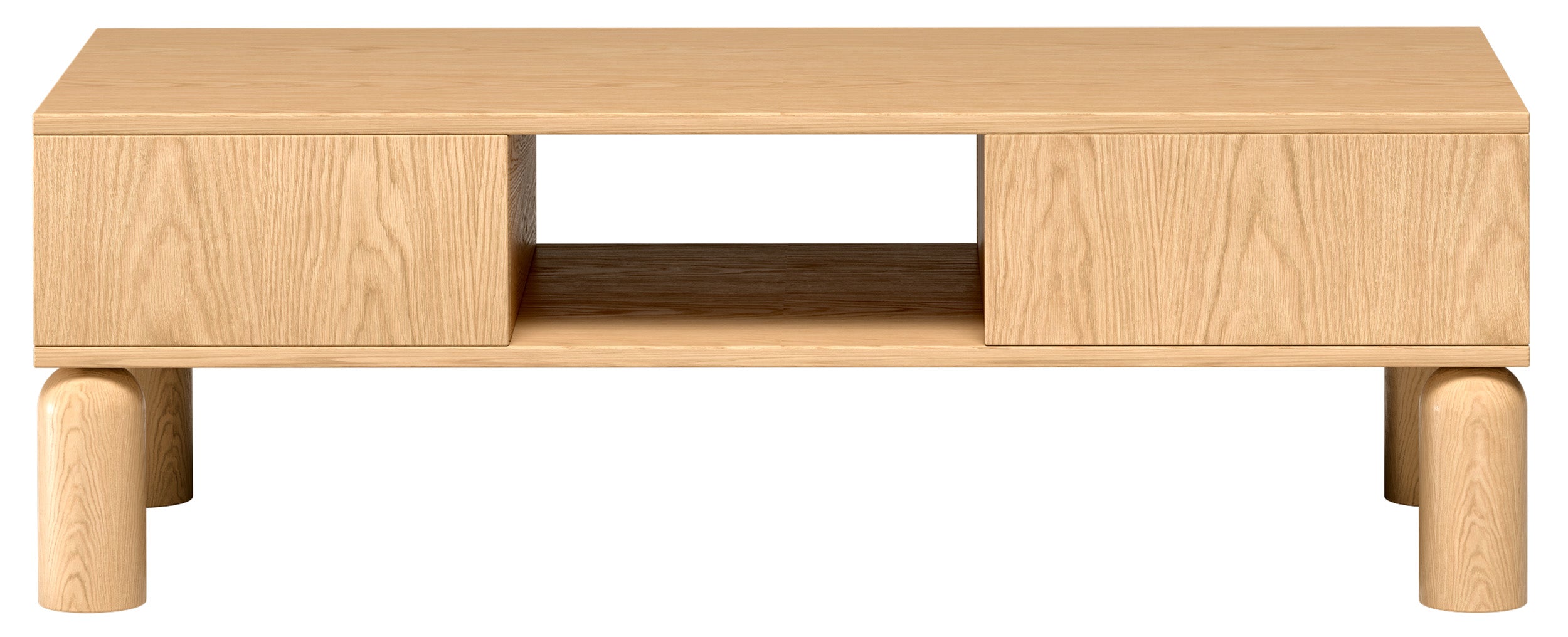 Sanden Couchtisch mit Schublade 50x110 cm Eiche Bookmatch