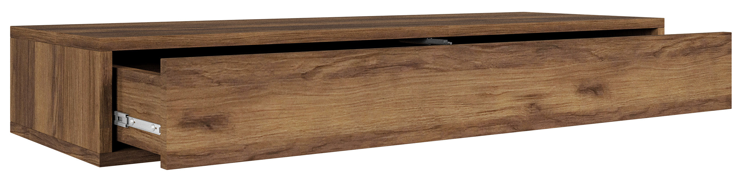 Sanva-Konsole mit Hängeschublade 90 cm, Walnuss Warmia