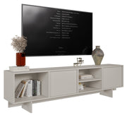 Sanva TV-Schrank mit zwei Türen und drei Fächern, 200 cm, Kaschmir