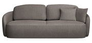 Dreisitziges Schlafsofa Savoy mit Stauraum, hellbrauner, hydrofober Chenillestoff