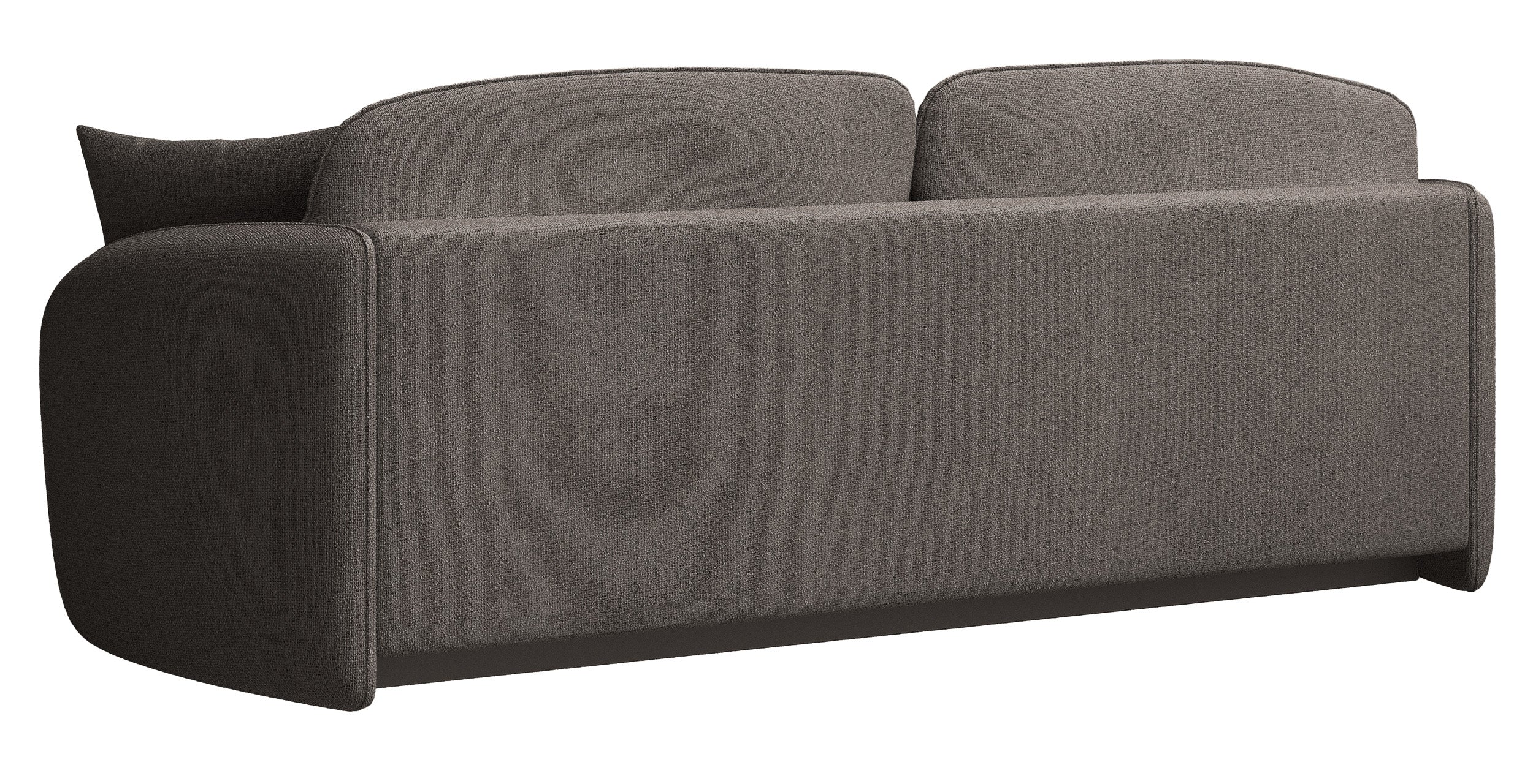 Dreisitziges Schlafsofa Savoy mit Stauraum, hellbrauner, hydrofober Chenillestoff
