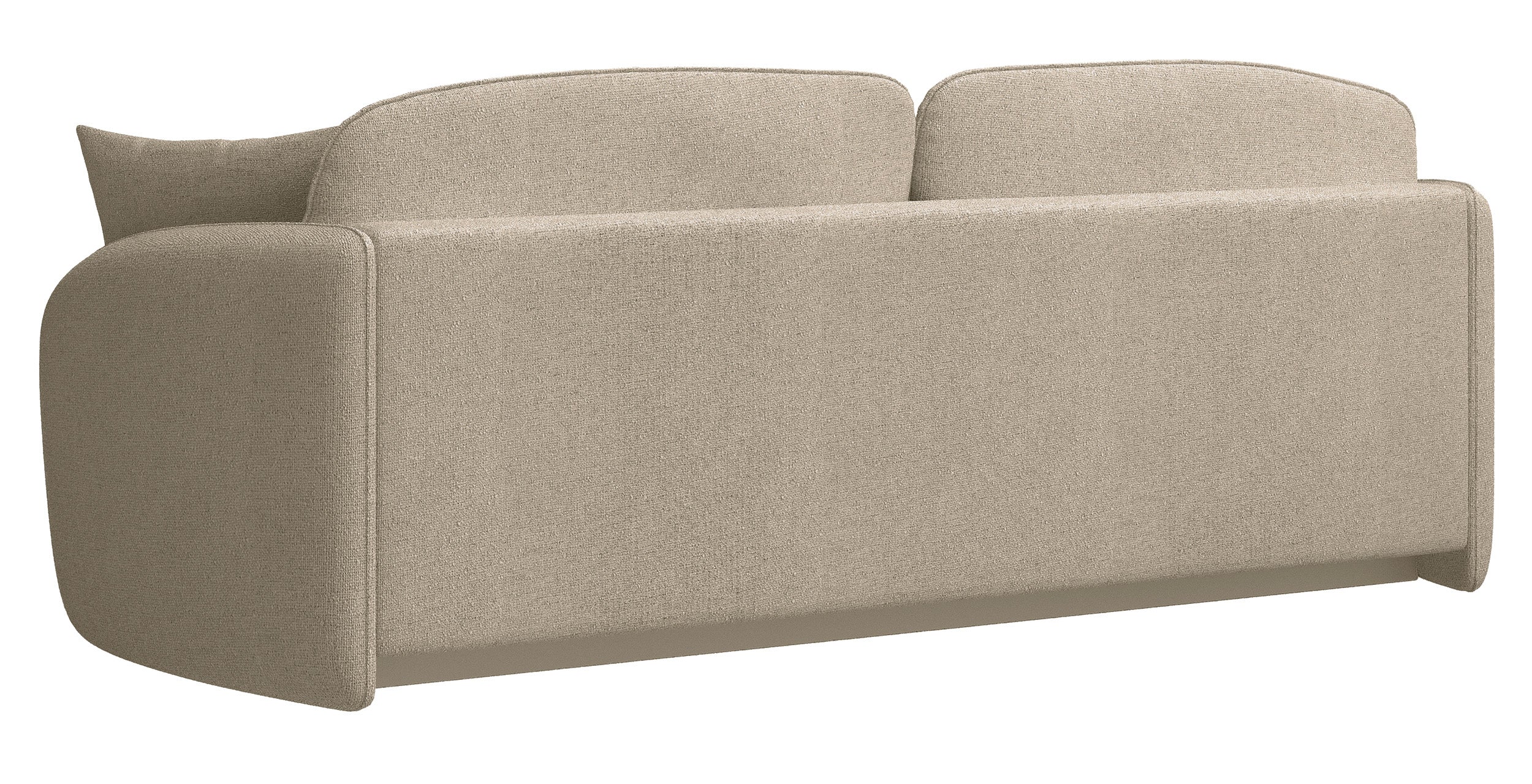 Dreisitziges ausklappbares Sofa Savoy mit Stauraum, beige, hydrophobes Chenille