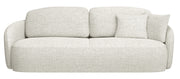 Dreisitziges ausklappbares Sofa Savoy mit Stauraum, cremefarbene Flechtung