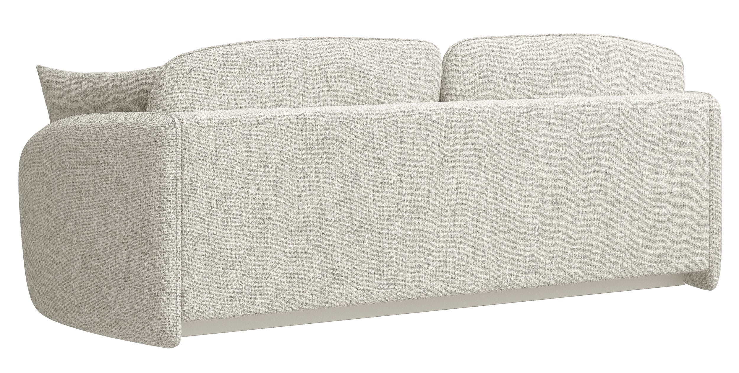 Dreisitziges ausklappbares Sofa Savoy mit Stauraum, cremefarbene Flechtung