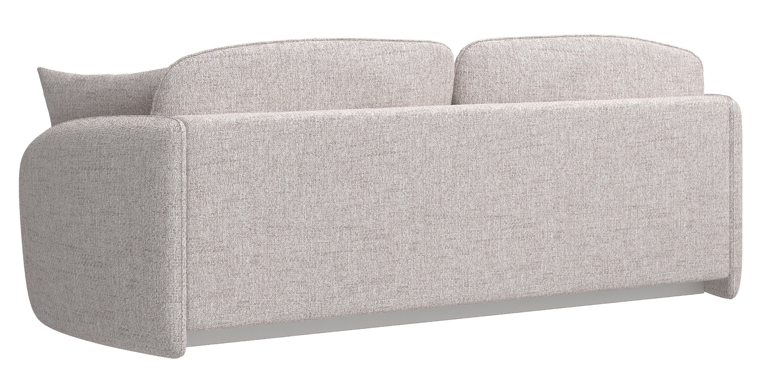 Dreisitziges Schlafsofa Savoy mit Stauraum, hellbeige, Geflecht