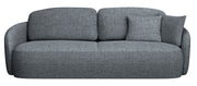 Dreisitziges ausklappbares Sofa Savoy mit Stauraum, dunkelgraues Geflecht