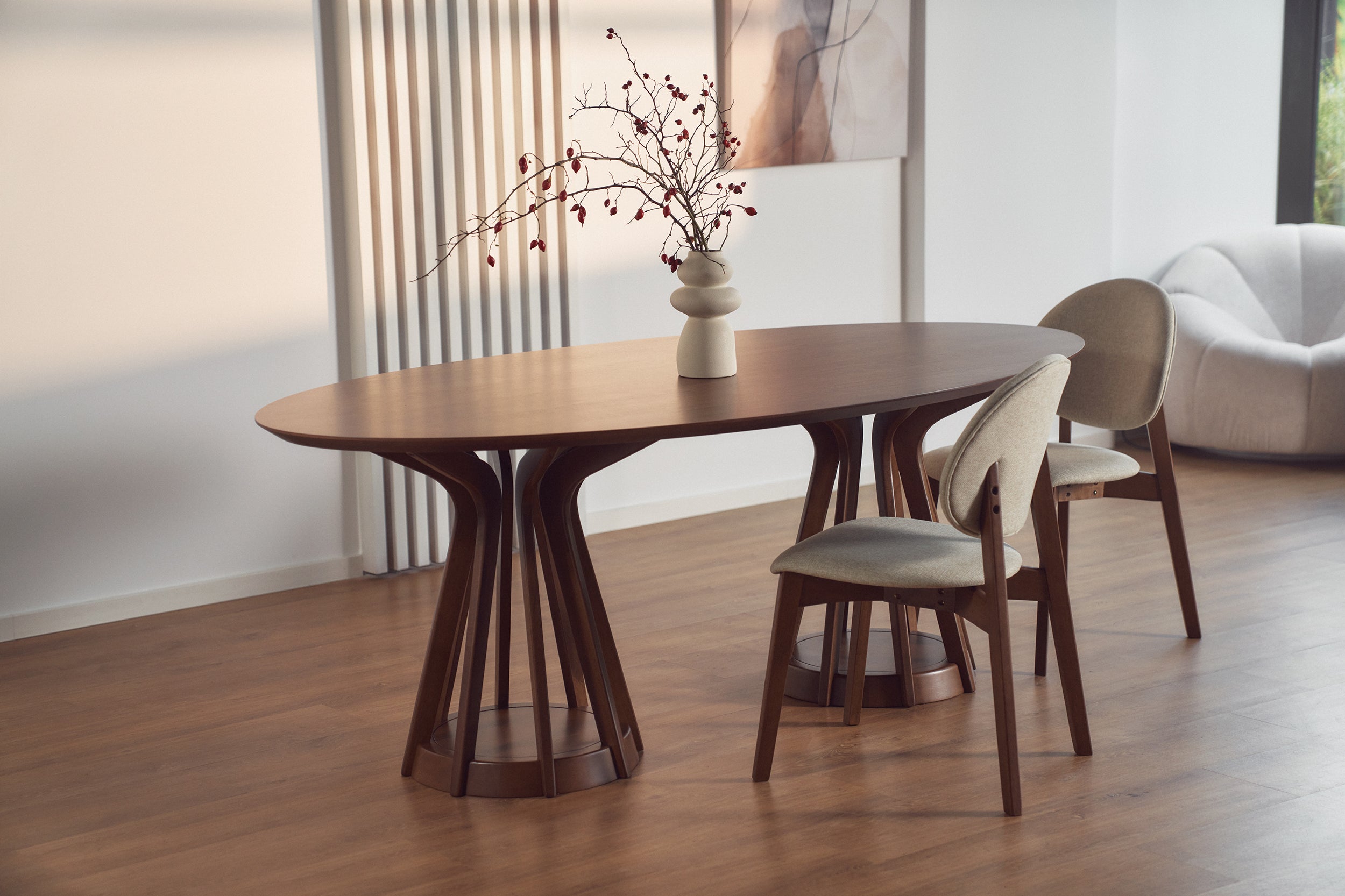 Esstisch Stenne 200x110 cm Nussbaum