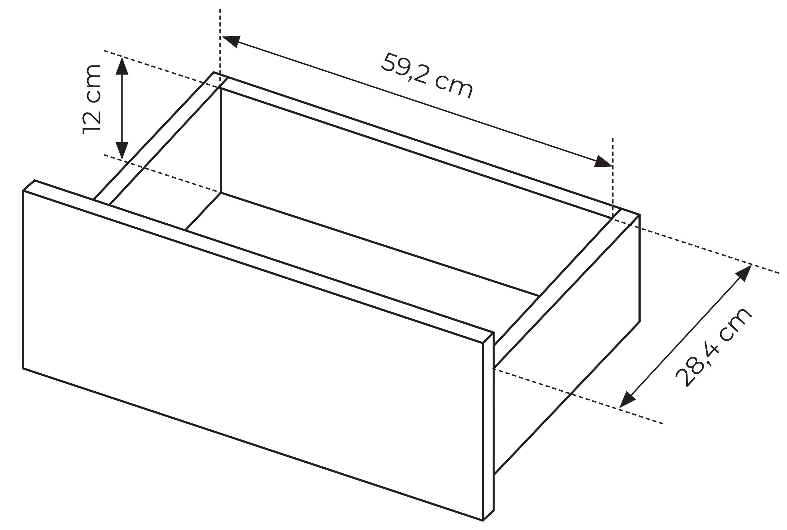 Couchtisch Falsetto mit Schublade und geriffelter Front 68x68 cm schwarz
