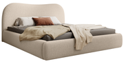 Polsterbett Simsalo 180x200 cm mit Stauraum, beige Bouclé