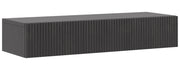Hängende Nolie-Konsole mit Schublade 90 cm Portland Esche Schwarz