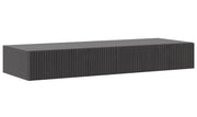 Hängender Schminktisch Nolie mit Schubladen 110 cm Portland Esche Schwarz