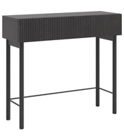 Nolie-Konsole mit Schublade und Füßen 90 cm Portland Esche Schwarz