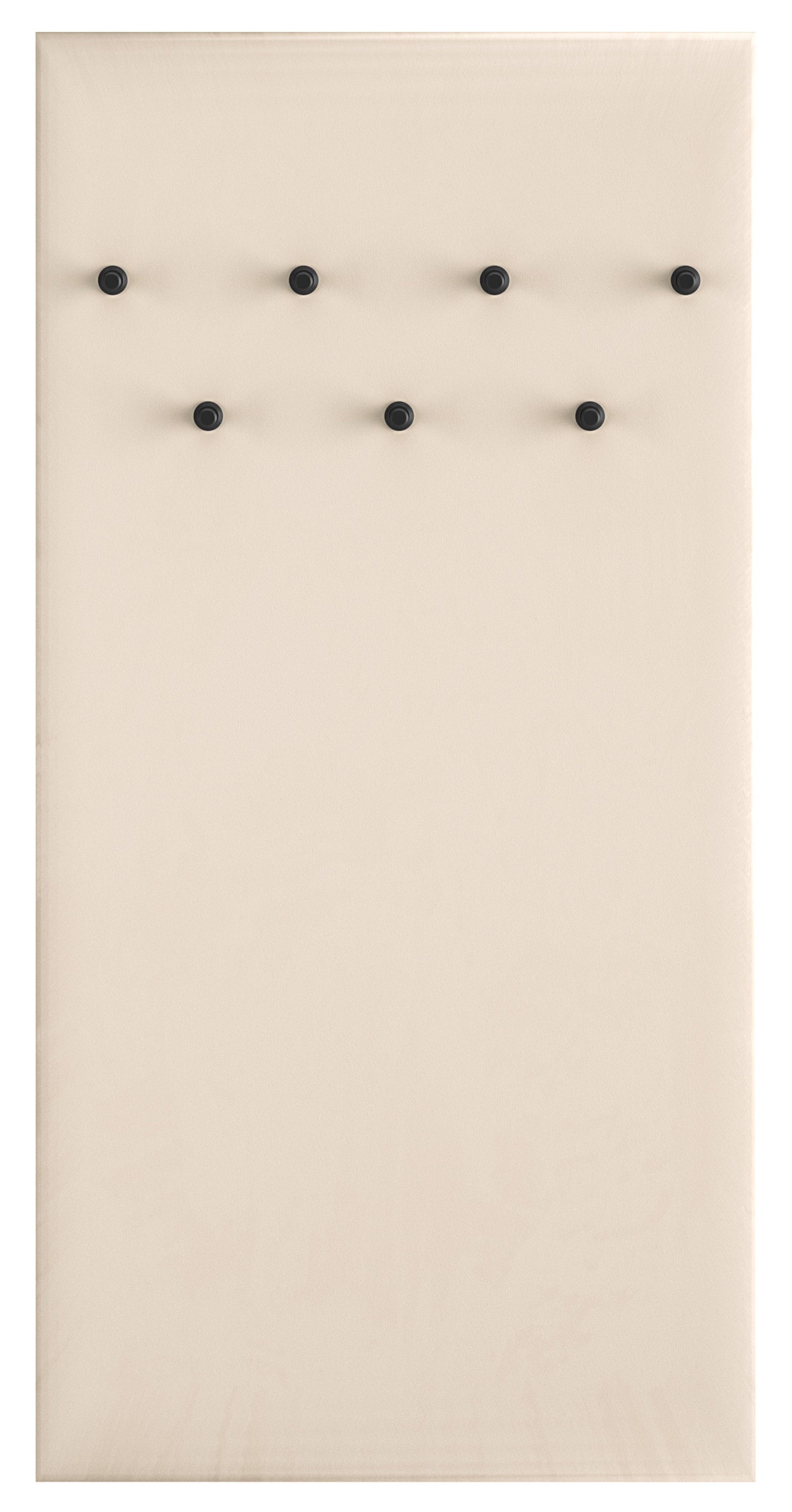 Beiger, gepolsterter Wandhaken Caletto, 68 cm